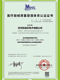 ISO13485证书 中文