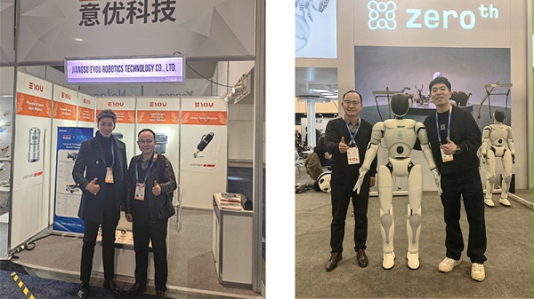 与机器人领域客户合照